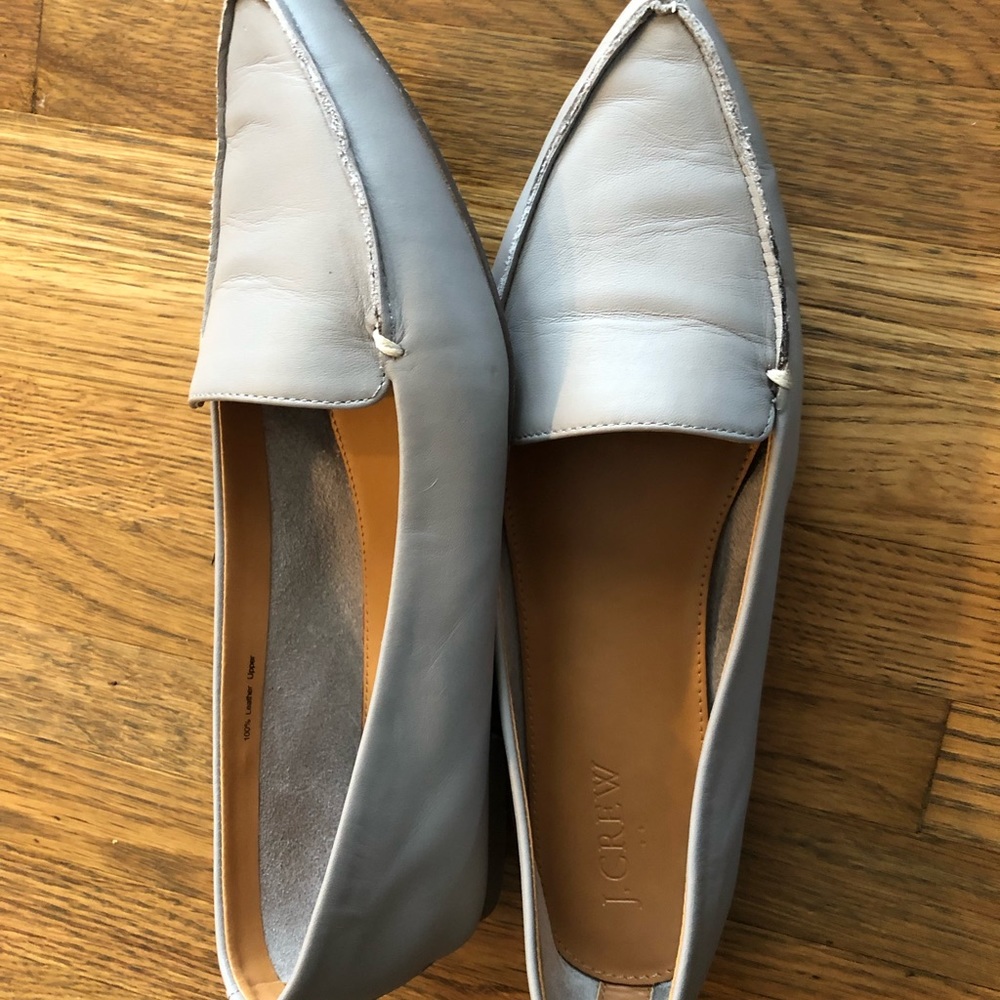 J Crew Edie Loafers in Grey, 7.5- gently used